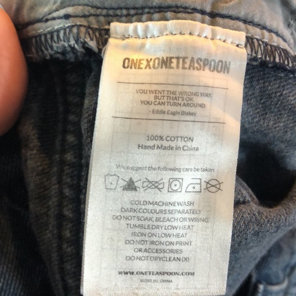 One teaspoon rolled cuff distressed denim shorts - Picture 9 of 9